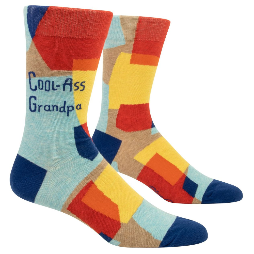 Blue Q Socks & Tees Cool Ass Grandpa Men's Socks