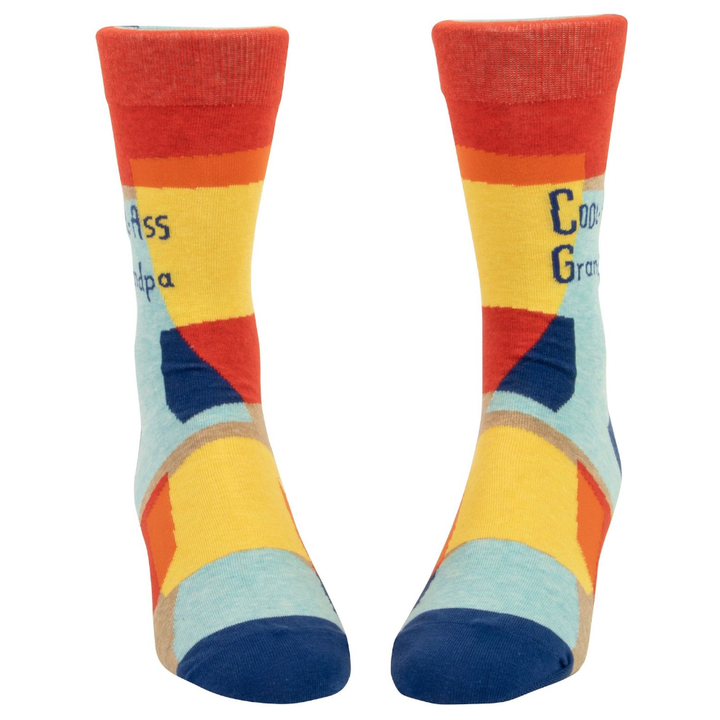 Blue Q Socks & Tees Cool Ass Grandpa Men's Socks