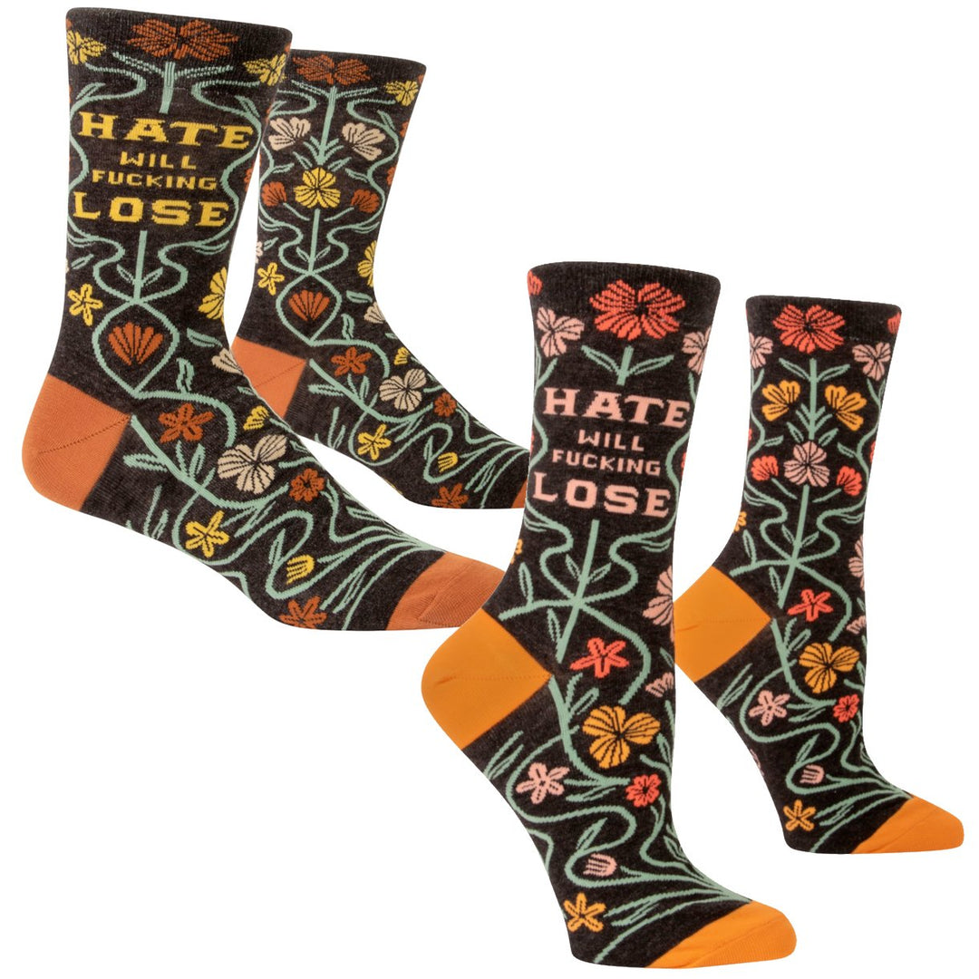 Blue Q Socks & Tees Hate will F-cking Lose Socks