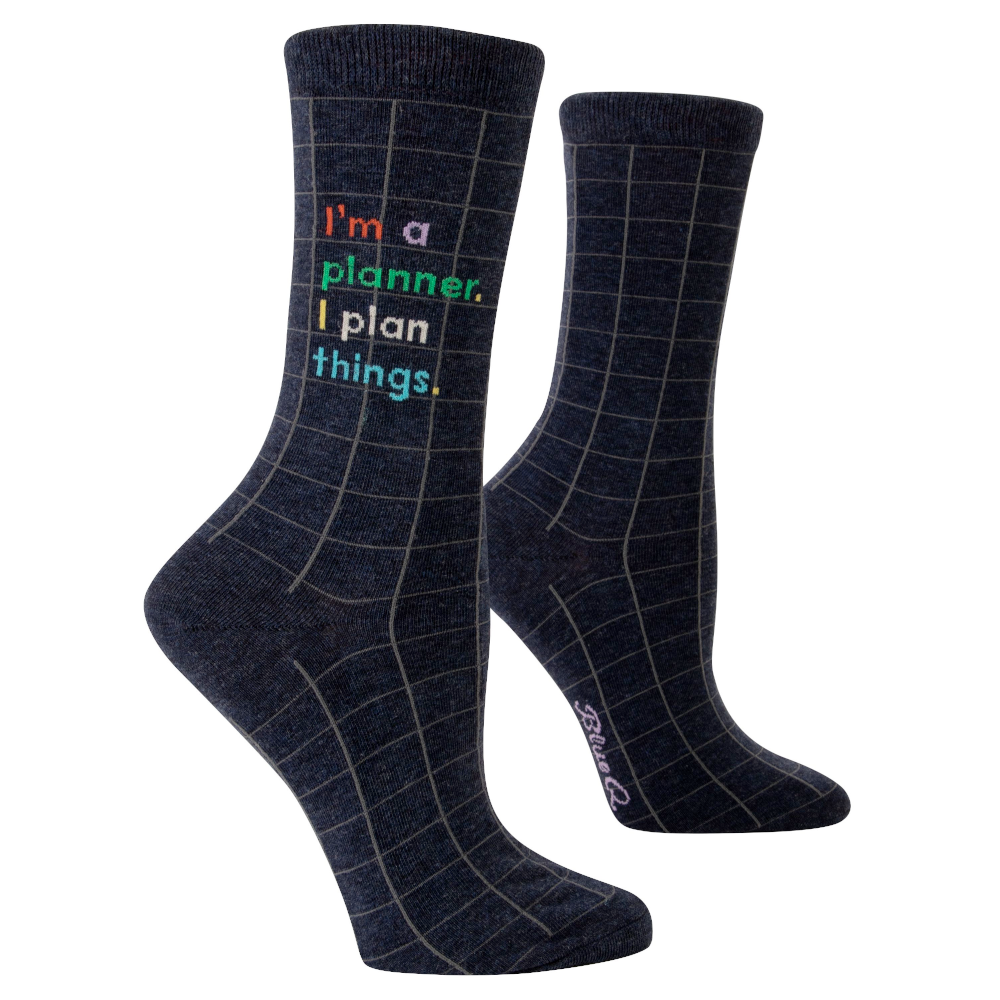 Blue Q Socks & Tees I'm a planner.  I plan things Women's Socks