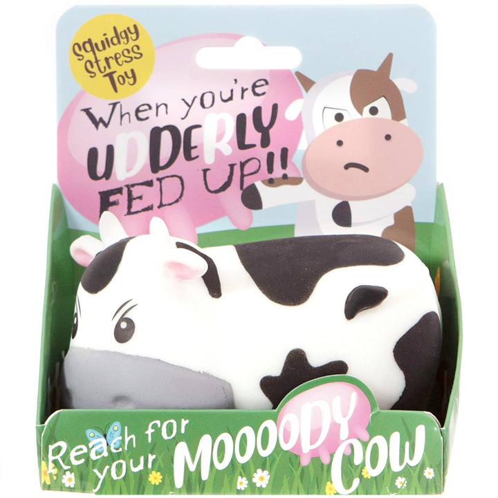 Boxer Gifts Funny Novelties Udderly Fed Up!!  Stress Cow