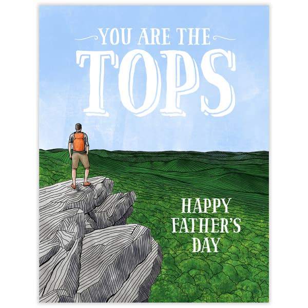 Brown Printing Inc / Waterknot STATIONARY - ST Greeting Cards You are the Tops- Father's day card