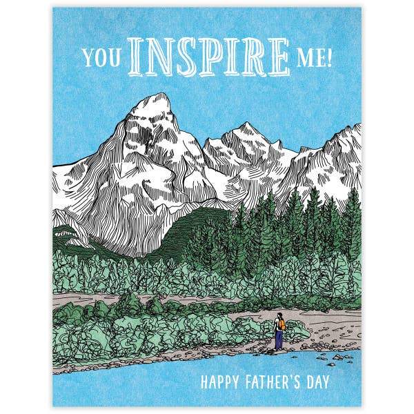 Brown Printing Inc / Waterknot STATIONARY - ST Greeting Cards You Inspire Me Father's Day Card