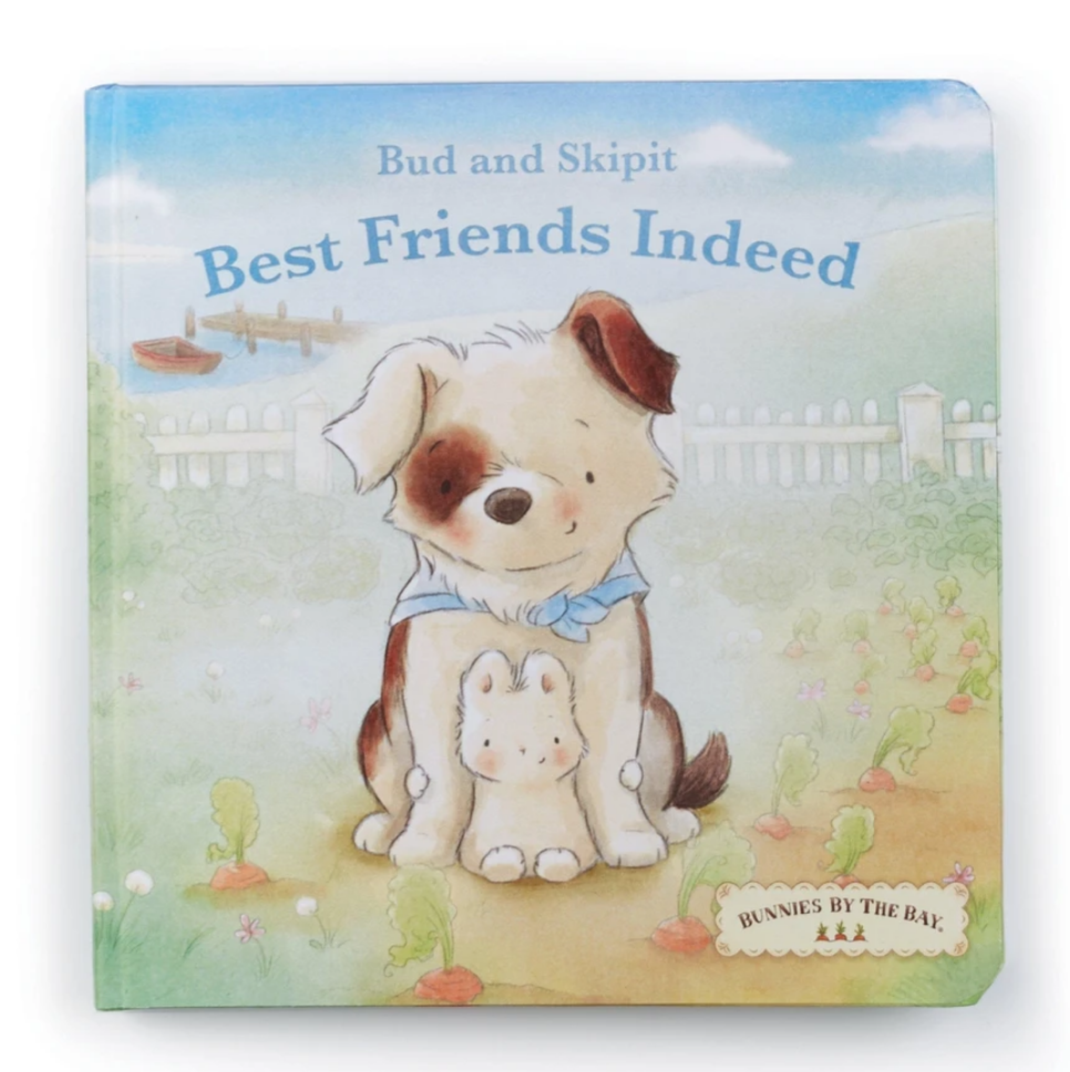 Bunnies By the Bay Toy Stuffed Plush Bud and Skipit Best Friends Board Book Skipit