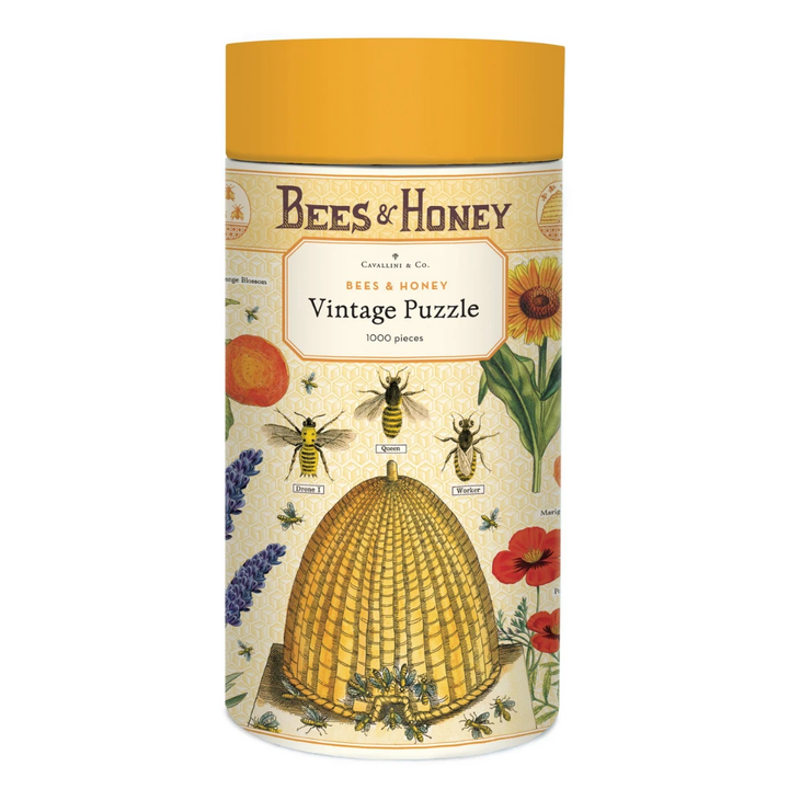 Cavallini Papers & Co Puzzles Bees & Honey 1000 Pc  Puzzle