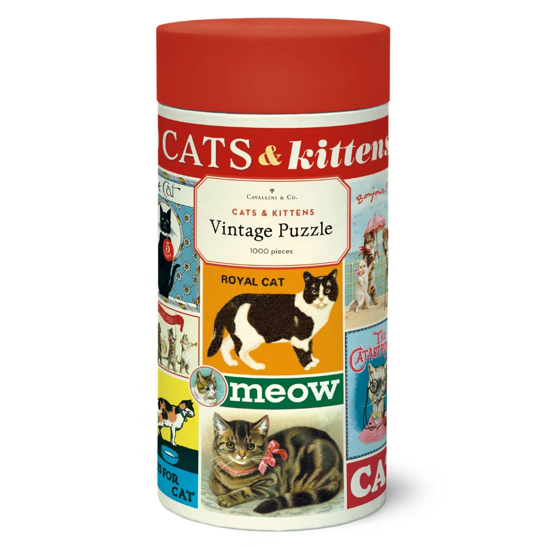 Cavallini Papers & Co Puzzles Cats & Kittens 1000 pc puzzle