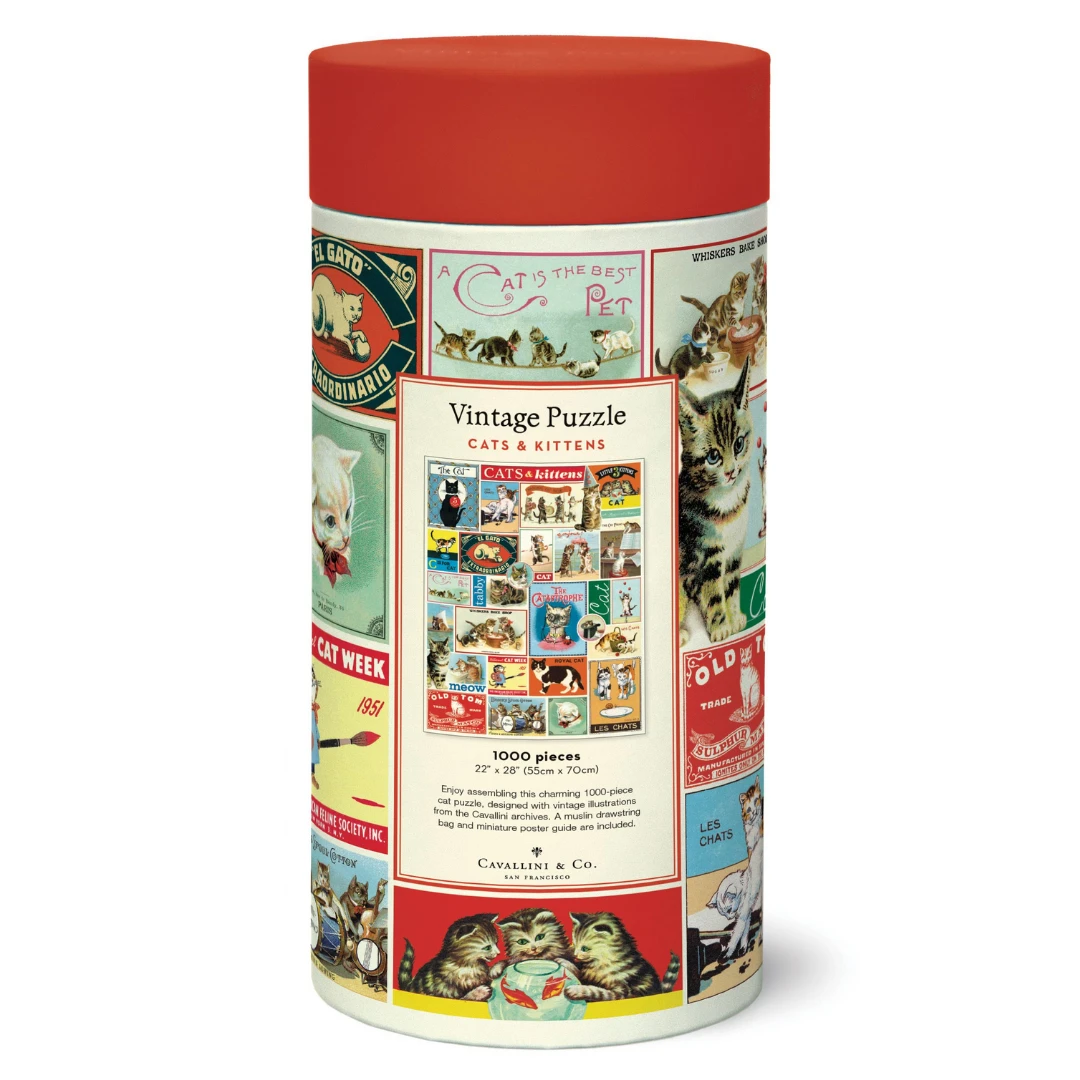 Cavallini Papers & Co Puzzles Cats & Kittens 1000 pc puzzle