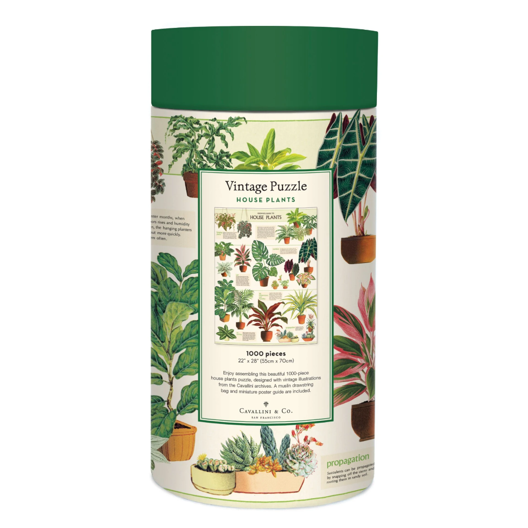Cavallini Papers & Co Puzzles House Plants 1000 Pc  Puzzle