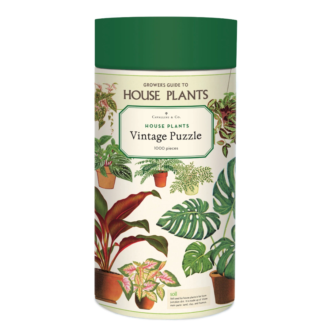 Cavallini Papers & Co Puzzles House Plants 1000 Pc  Puzzle