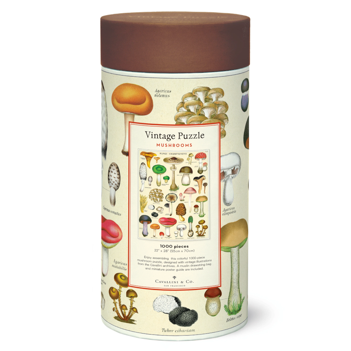 Cavallini Papers & Co Puzzles Mushrooms 1000 Piece Puzzle