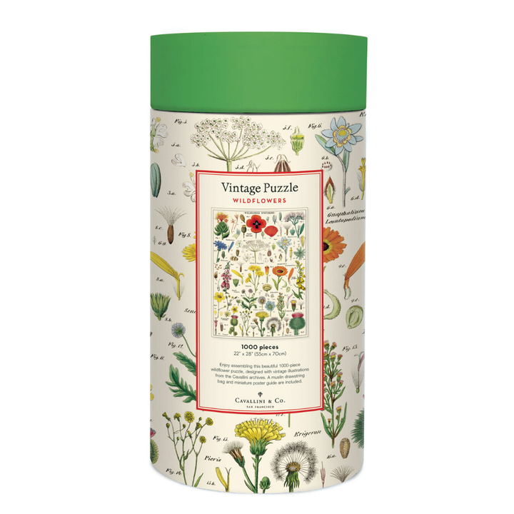 Cavallini Papers & Co Puzzles WIldflowers 1,000 Piece Puzzle