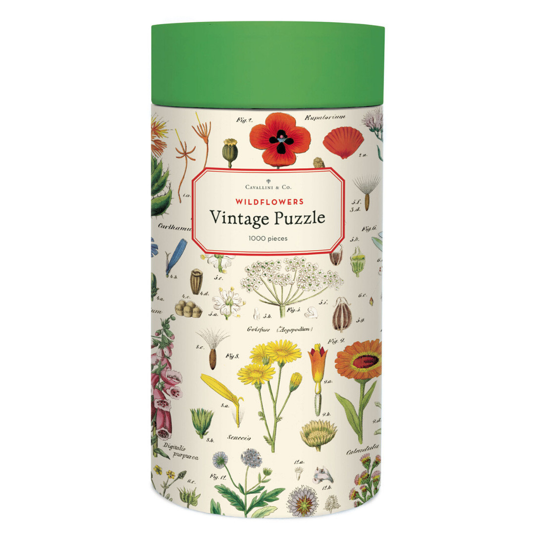 Cavallini Papers & Co Puzzles WIldflowers 1,000 Piece Puzzle
