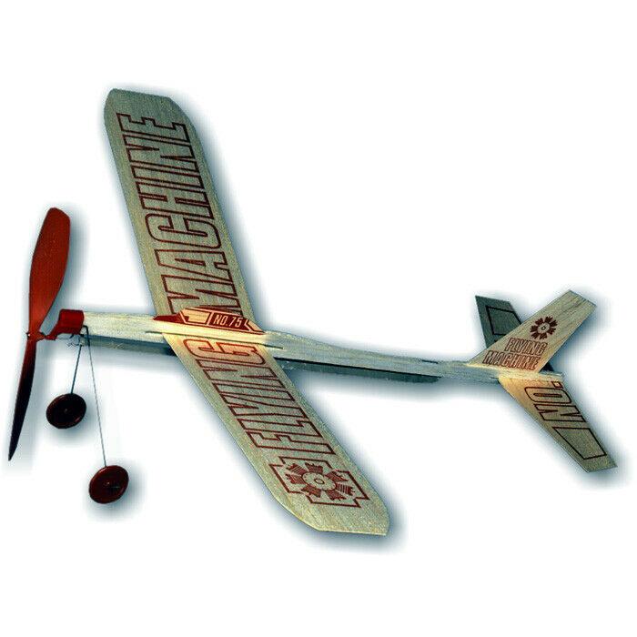 Channel Craft Toy Outdoor Fun Flying Machine Balsa Wood Plane 17" wingspan USA