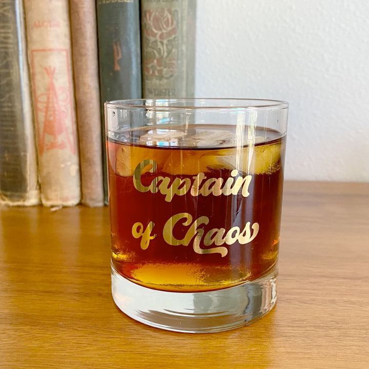 Counter Couture Drinkware & Mugs Captain of Chaos Rocks Glass