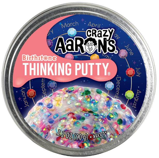 Crazy Aaron's Putty World Toy Creative Birthstone Trendsetter Crazy Aaron's Putty - 4" Tin