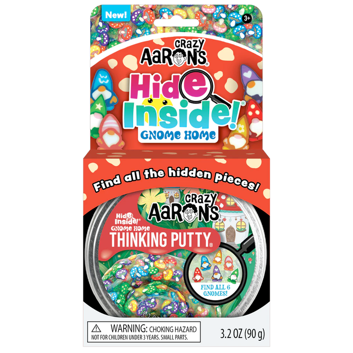 Crazy Aaron's Putty World Toy Creative Crazy Aaron's Hide Inside Gnome Home 4" Tin