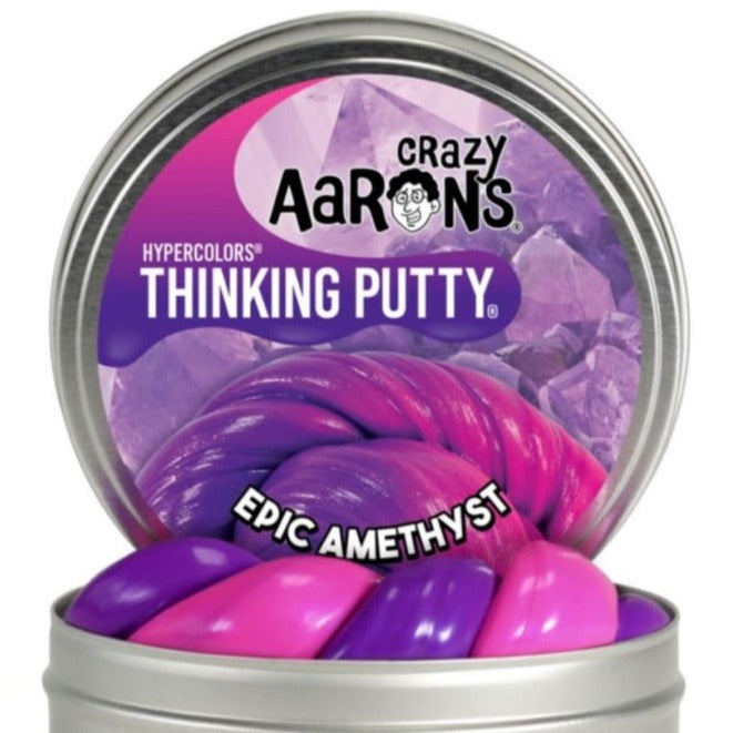 Crazy Aaron's Putty World Toy Creative Crazy Aaron's Hypercolor 4" Tin Epic Amethyst