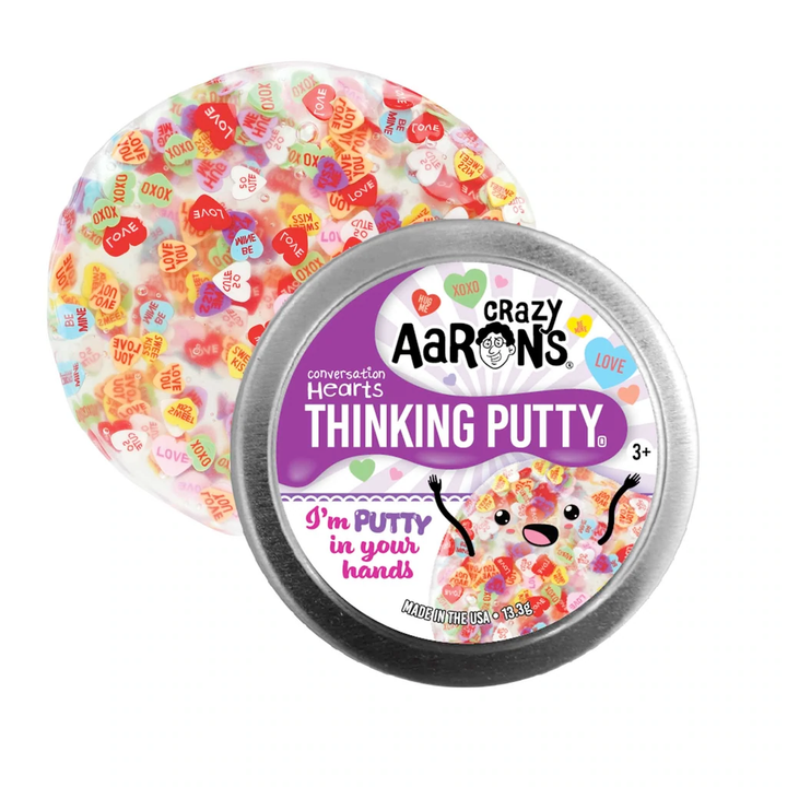 Crazy Aaron's Putty World Toy Creative Putty in Your Hands Valentine's Day Thinking Putty 2" Tin