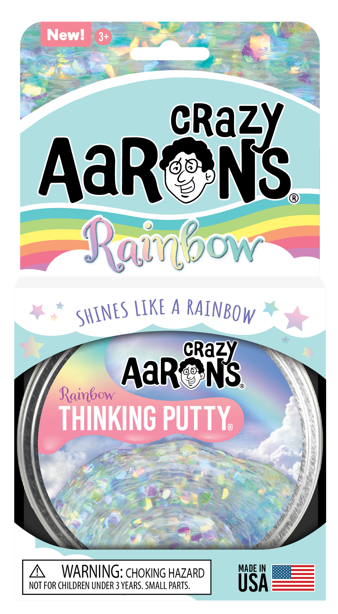 Crazy Aaron's Putty World Toy Creative Rainbow Trendsetter Crazy Aaron's Putty - 4" Tin