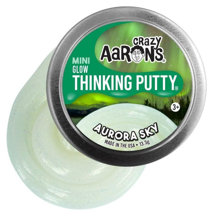 Crazy Aaron's Putty World Toy Novelties Aurora Small Tin of Thinking Putty
