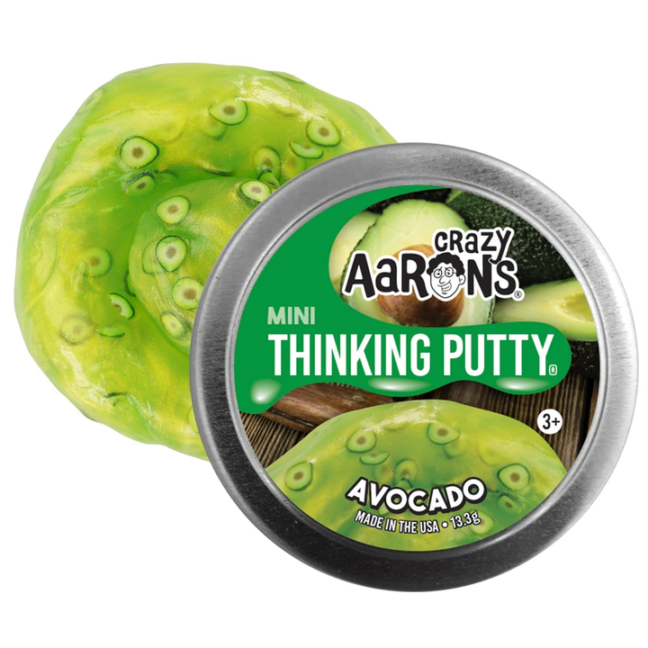 Crazy Aaron's Putty World Toy Novelties Avocado Crazy Effects Small Tin of Thinking Putty