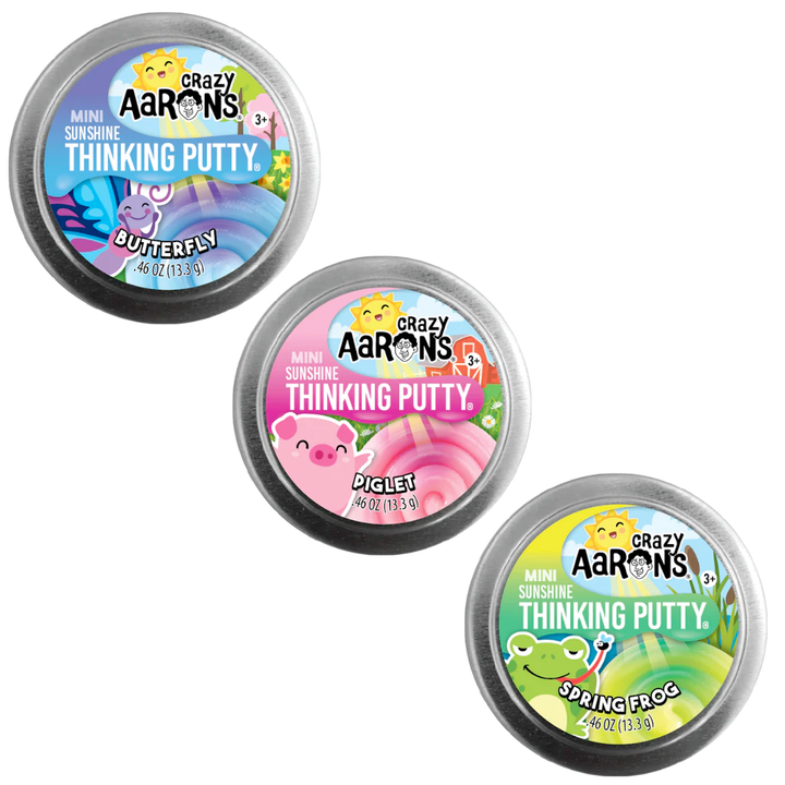 Crazy Aaron's Putty World Toy Novelties Color Changing Sunshine Mini 2" Thinking Putty
