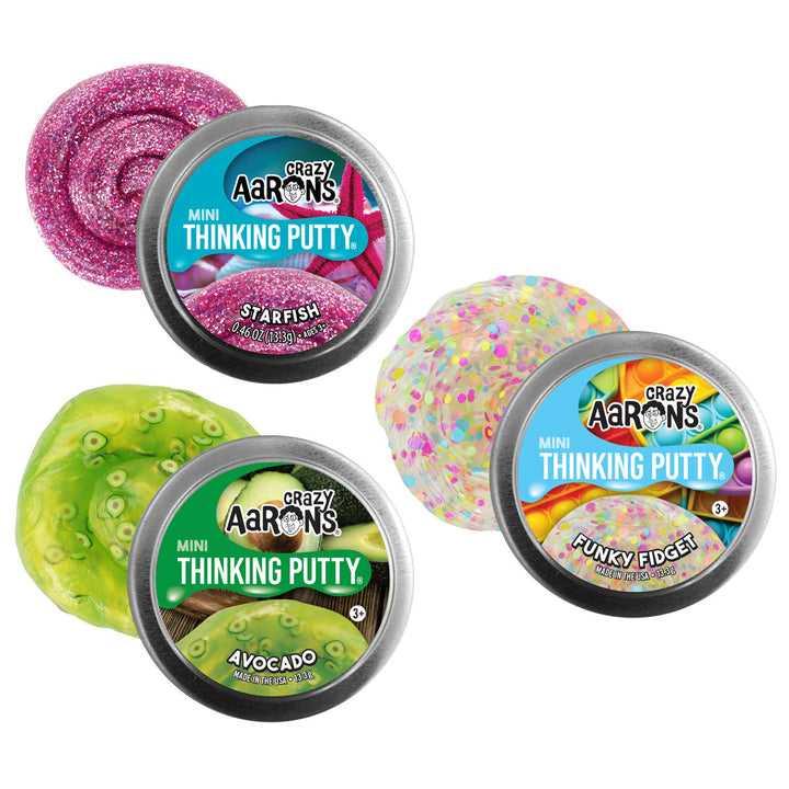 Crazy Aaron's Putty World Toy Novelties Crazy Effects Small Tin of Thinking Putty