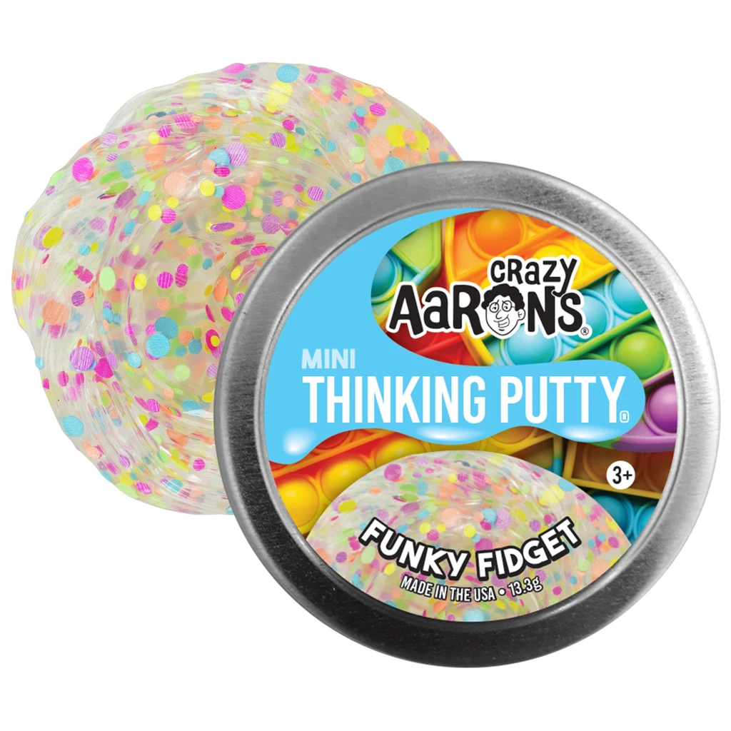 Crazy Aaron's Putty World Toy Novelties Funky Fidget Crazy Effects Small Tin of Thinking Putty
