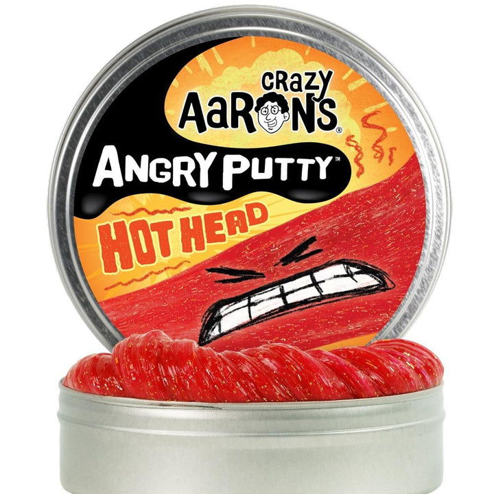Crazy Aaron's Putty World Toy Novelties Hot Head Red Crazy Aaron's ANGRY Putty
