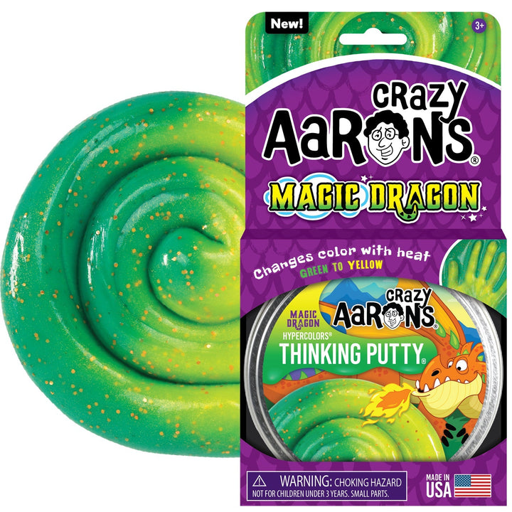 Crazy Aaron's Putty World Toy Novelties Hypercolor Magic Dragon Thinking Putty