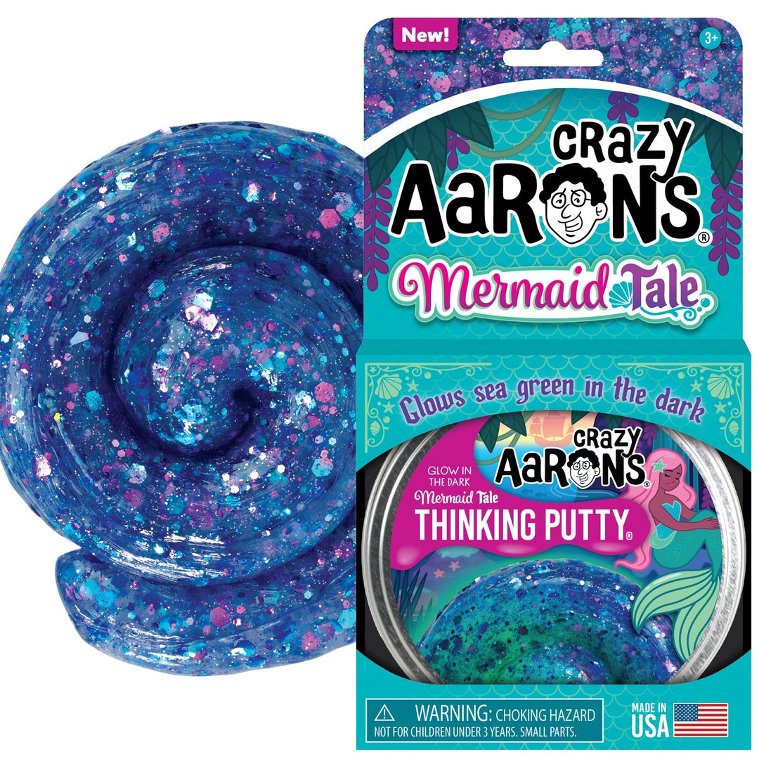 Crazy Aaron's Putty World Toy Novelties Mermaid Tail Thinking Putty