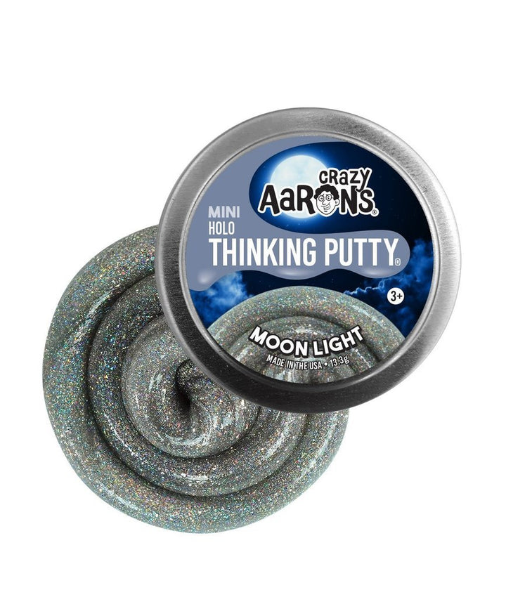 Crazy Aaron's Putty World Toy Novelties Moon Light Small Tin of Thinking Putty