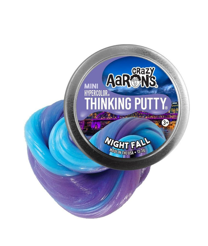 Crazy Aaron's Putty World Toy Novelties Night Fall Small Tin of Thinking Putty