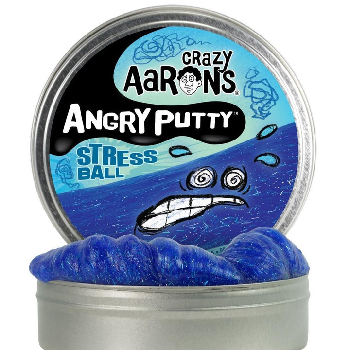 Crazy Aaron's Putty World Toy Novelties Stress Ball Blue Crazy Aaron's ANGRY Putty