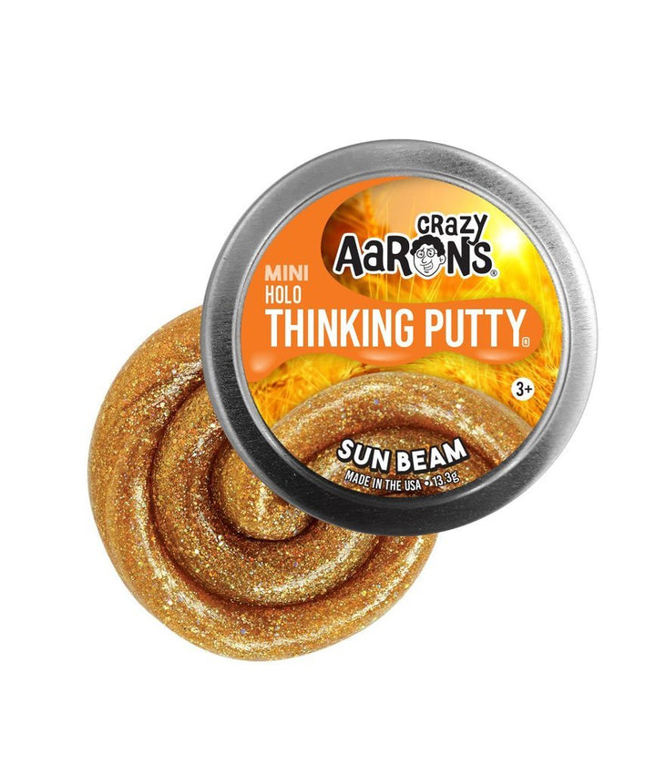 Crazy Aaron's Putty World Toy Novelties Sun Beam Small Tin of Thinking Putty