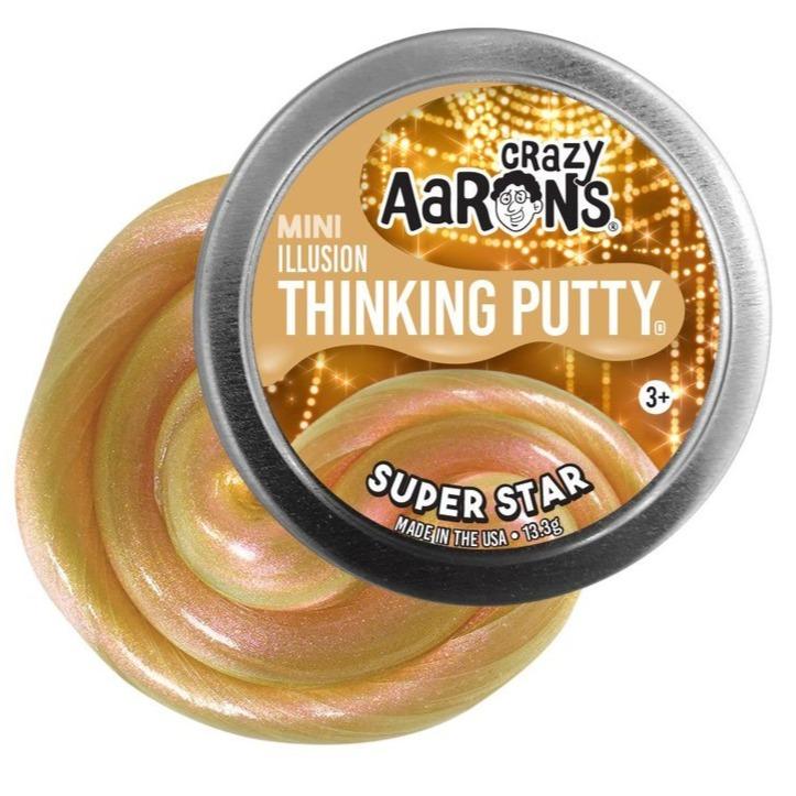 Crazy Aaron's Putty World Toy Novelties Super Star Small Tin of Thinking Putty