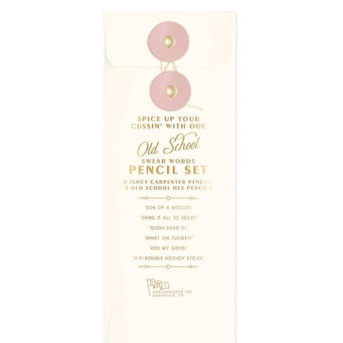 Designworks Ink Office Goods Vintage Swear Words Pencil Set