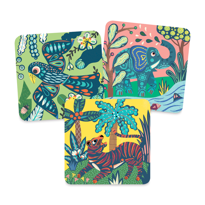 DJECO Arts & Crafts Big Animals Scratch Cards Activity