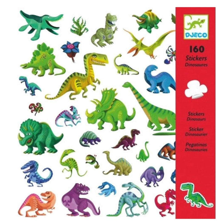 DJECO Arts & Crafts Dinosaurs 160 pc Stickers