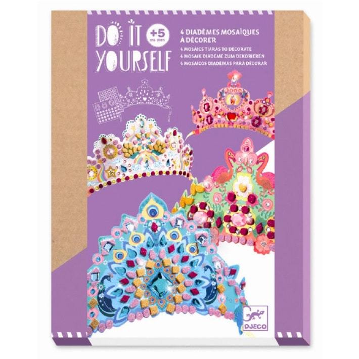 DJECO Arts & Crafts Like a Princess Mosaic Tiaras