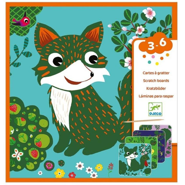 DJECO Arts & Crafts Scratch Cards  Country Creatures