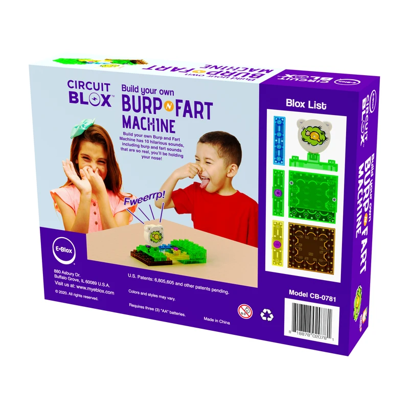 E-Blox Toy Creative Circuit Blox Build Your Own Burp/Fart Machine