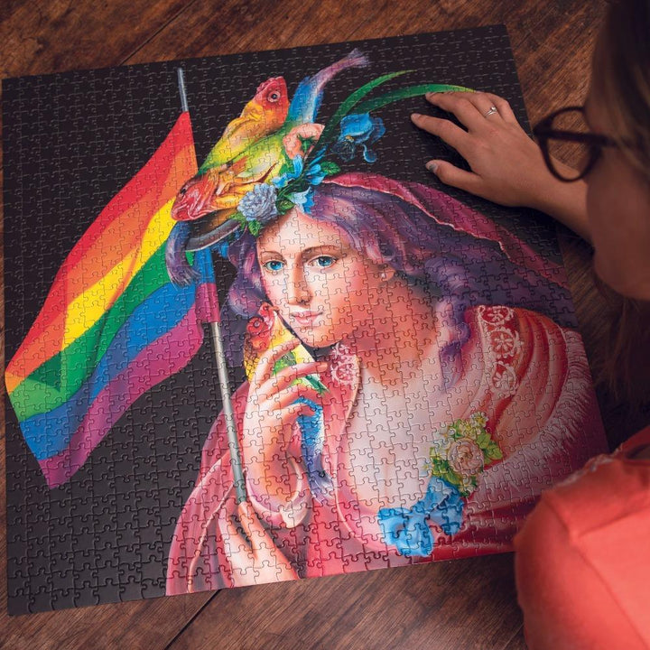 EEBOO Puzzles Liberty Rainbow 1000 Pc Puzzle