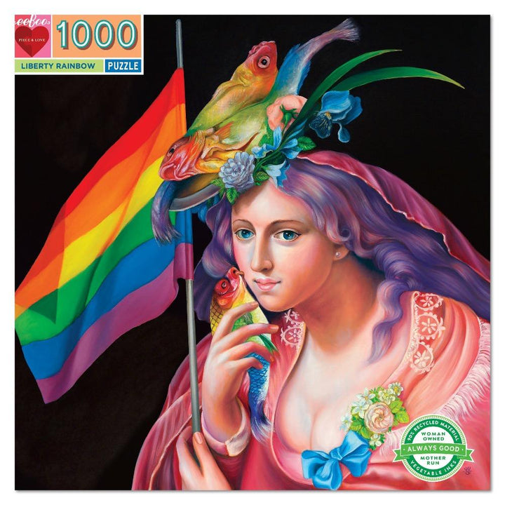 EEBOO Puzzles Liberty Rainbow 1000 Pc Puzzle