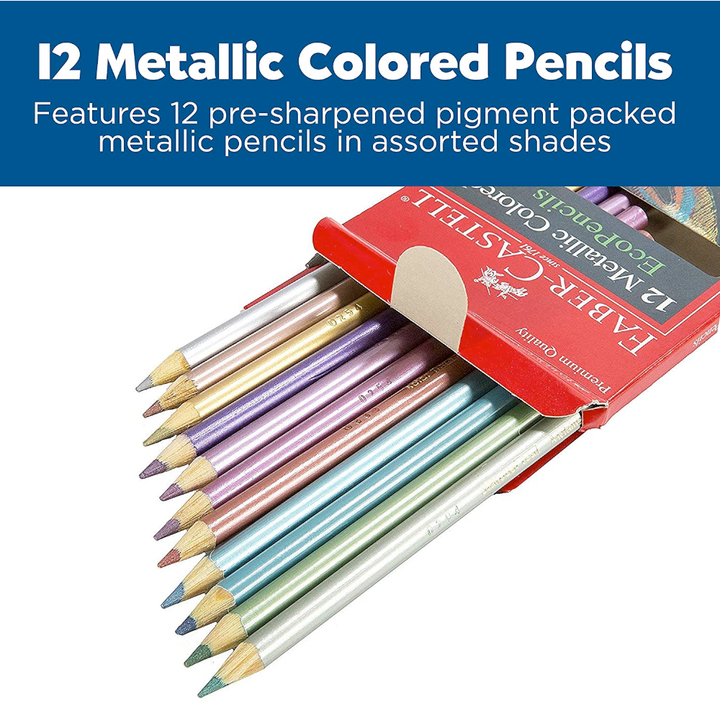 Faber-Castell / Creativity for Kids Arts & Crafts 12ct Metallic Colored EcoPencils