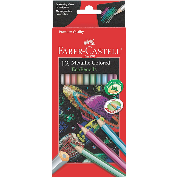 Faber-Castell / Creativity for Kids Arts & Crafts 12ct Metallic Colored EcoPencils