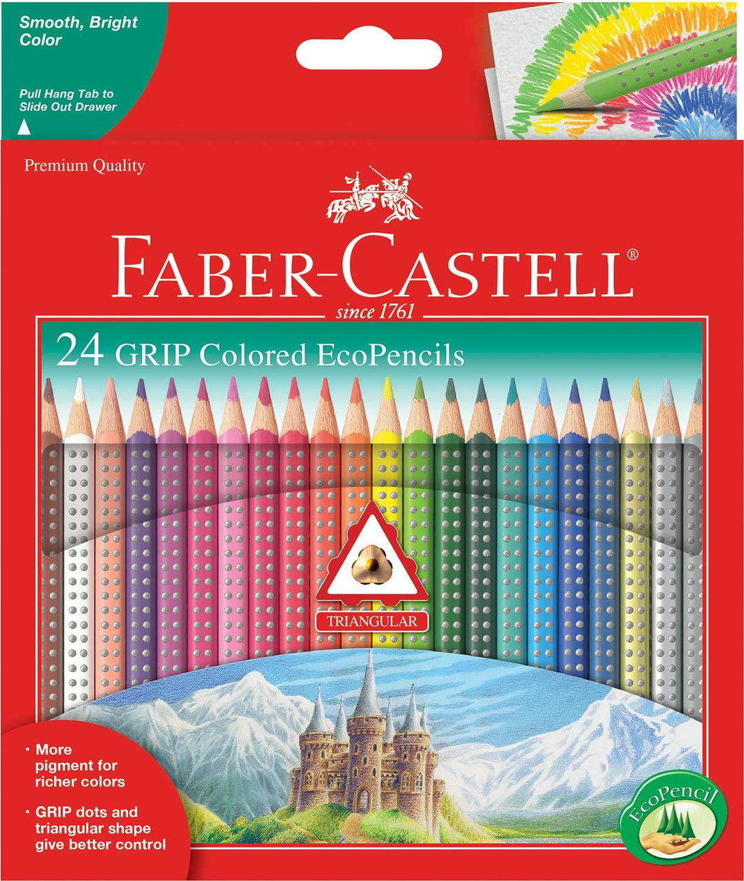 Faber-Castell / Creativity for Kids Arts & Crafts 24ct Grip Colored EcoPencils