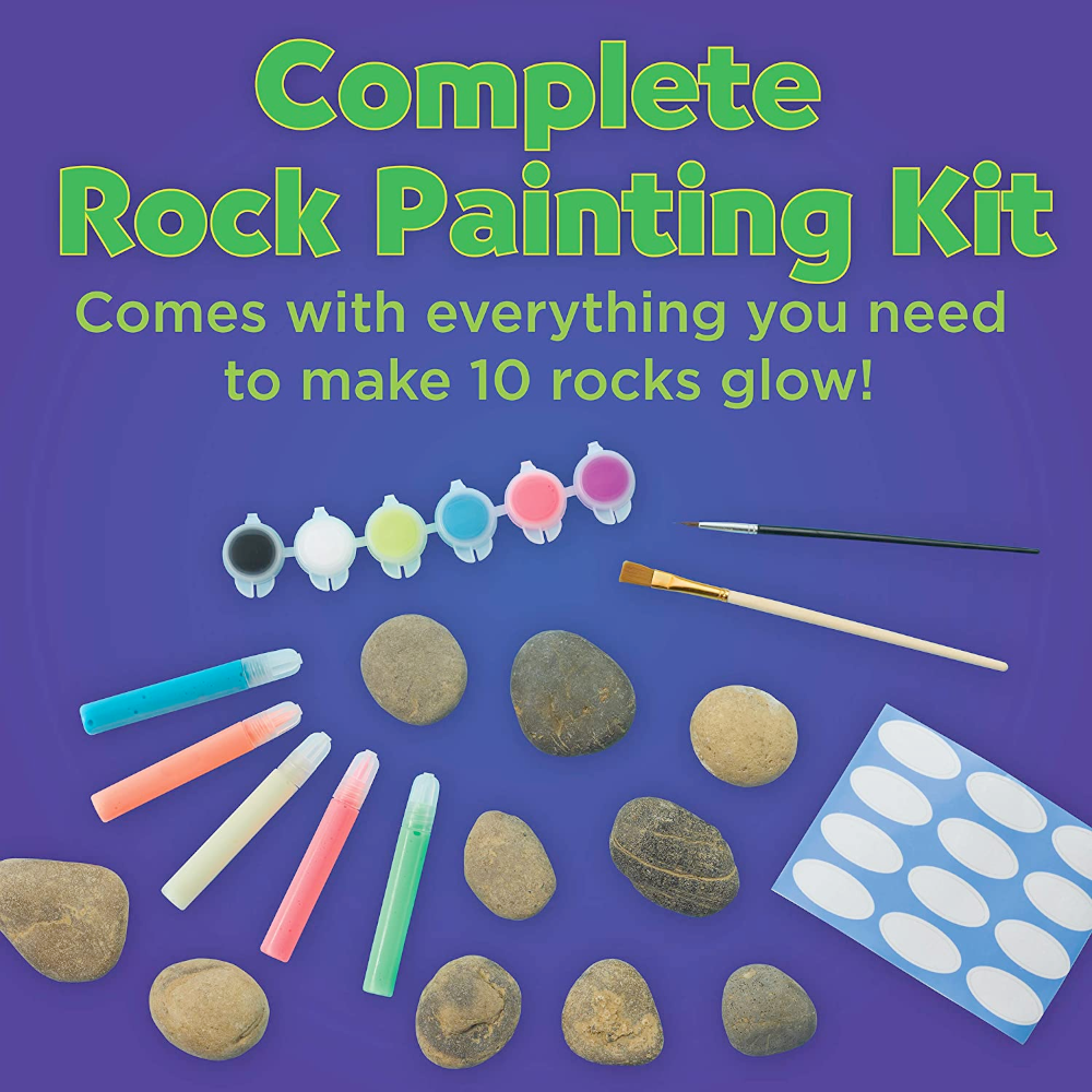 Faber-Castell / Creativity for Kids Arts & Crafts Glow in the Dark Rock Painting Kit