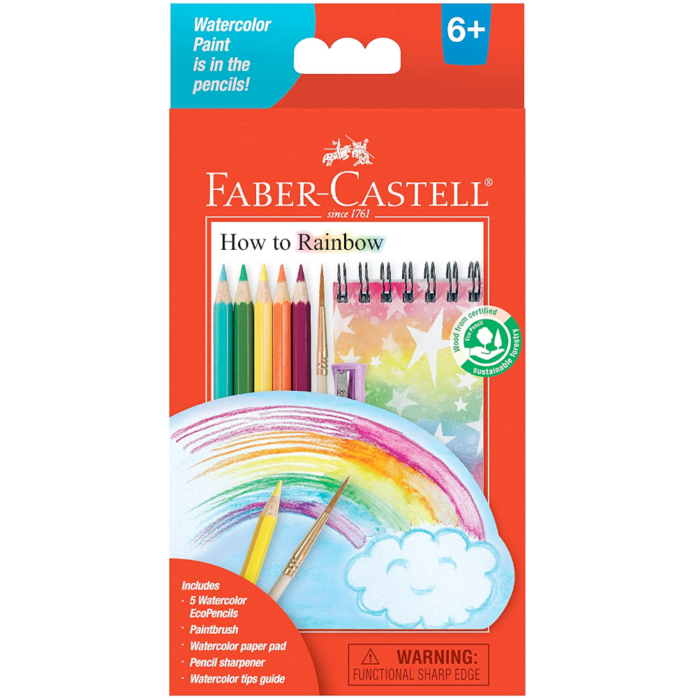 Faber-Castell / Creativity for Kids Arts & Crafts How to Rainbow Watercolor Pencil Set