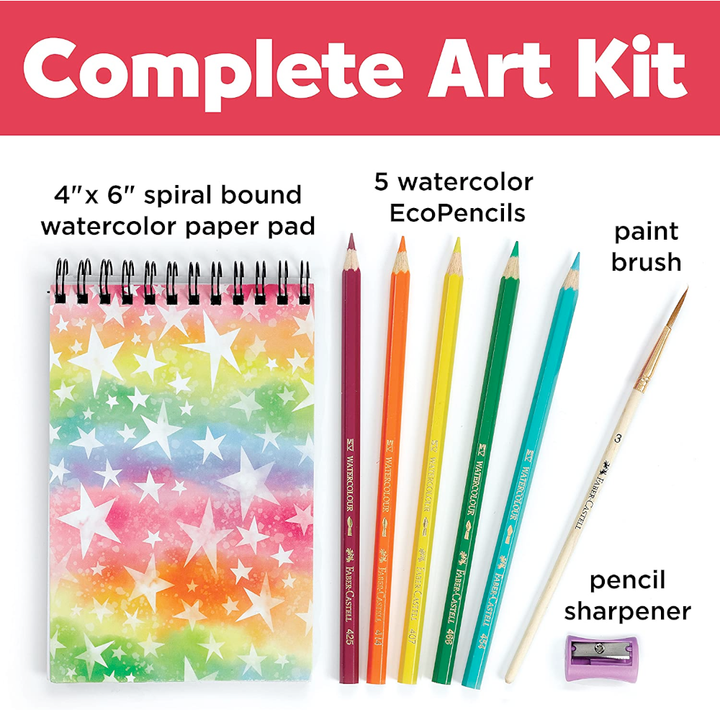 Faber-Castell / Creativity for Kids Arts & Crafts How to Rainbow Watercolor Pencil Set